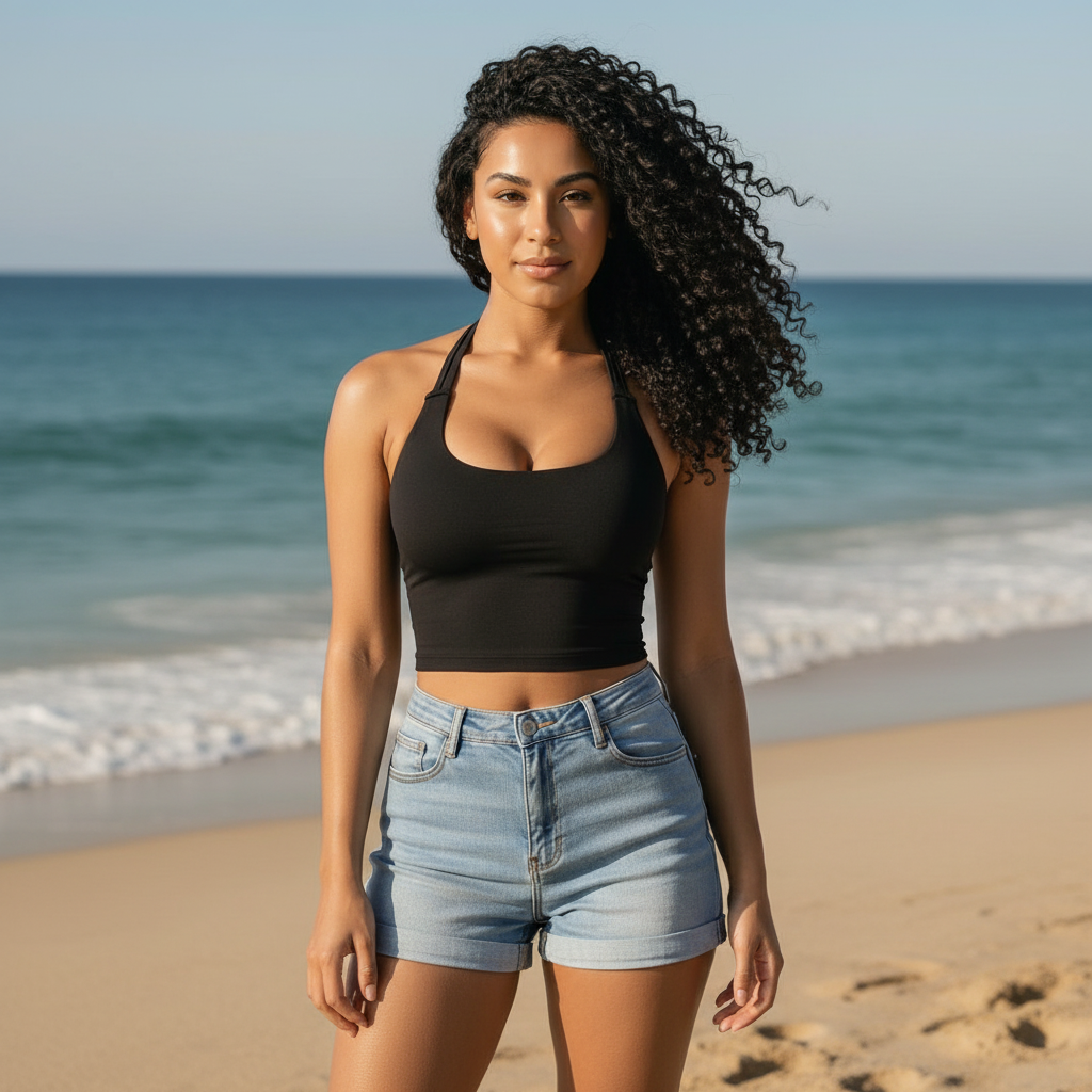 Top Halter Sculptant - Effet Push-Up Naturel