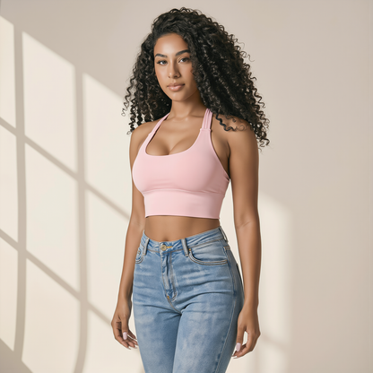 Top Halter Sculptant - Effet Push-Up Naturel